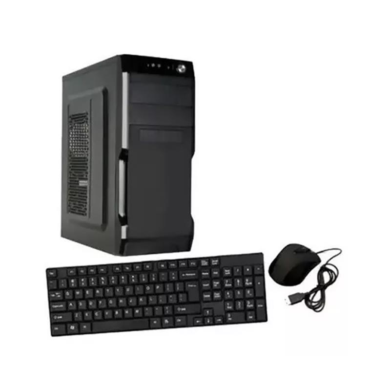 Gabinete CROMAX 2801 Kit Teclado+Mouse Mid Tower C/Fuente