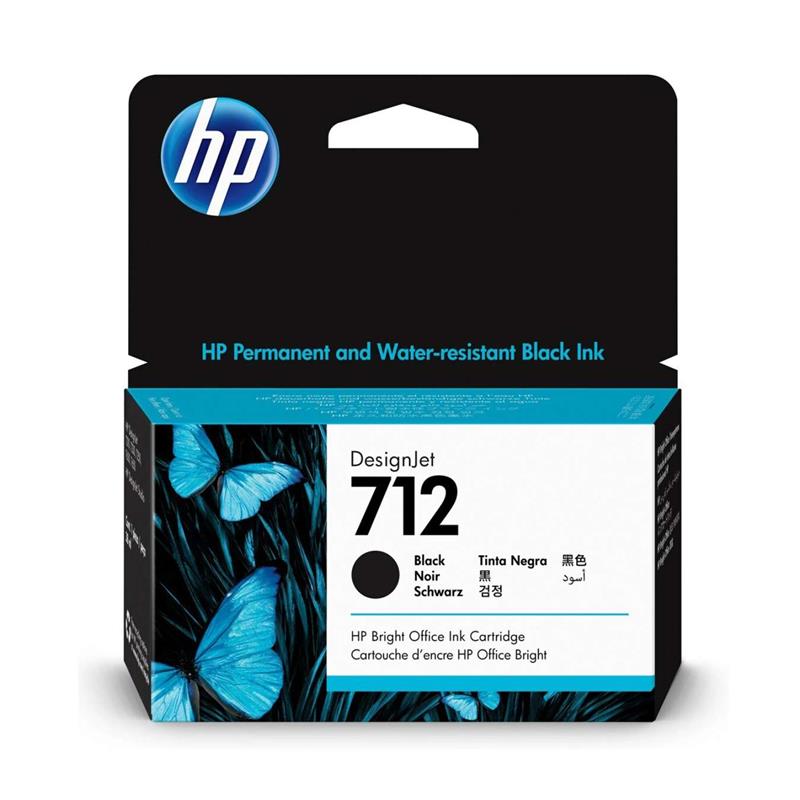 Cartucho de Plotter HP 712 Negro Alto Rendimiento