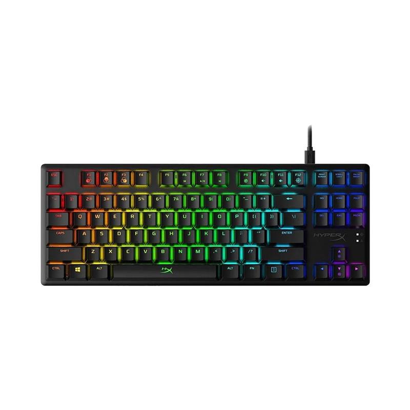 Teclado c/Cable HYPERX Alloy Origins Core Red US Negro
