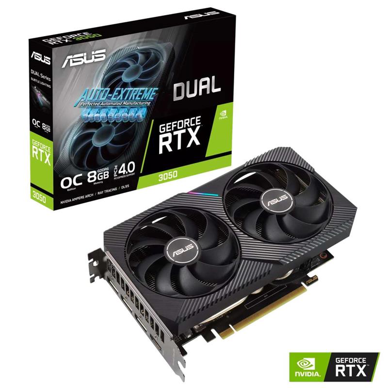 Placa GeForce DUAL RTX 3050 O8G