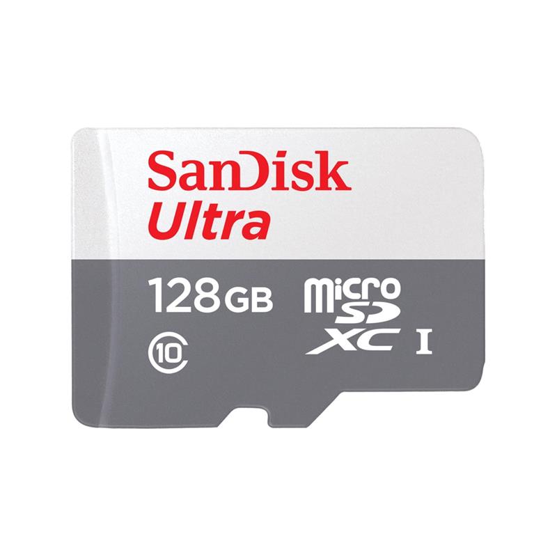 Tarjeta microSD Sandisk Ultra 128GB C10 c/ada 100M