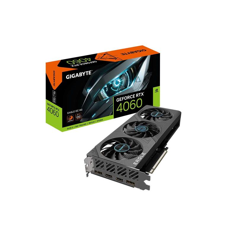 Placa de Video GIGABYTE NVIDIA GeForce RTX 4060 EAGLE OC 8G