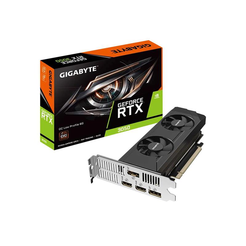 Placa de Video GIGABYTE NVIDIA GeForce RTX 3050 OC Low Profile 6G