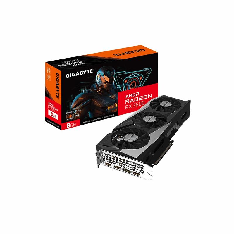Placa de Video GIGABYTE AMD Radeon RX 7600 GAMING OC 8G
