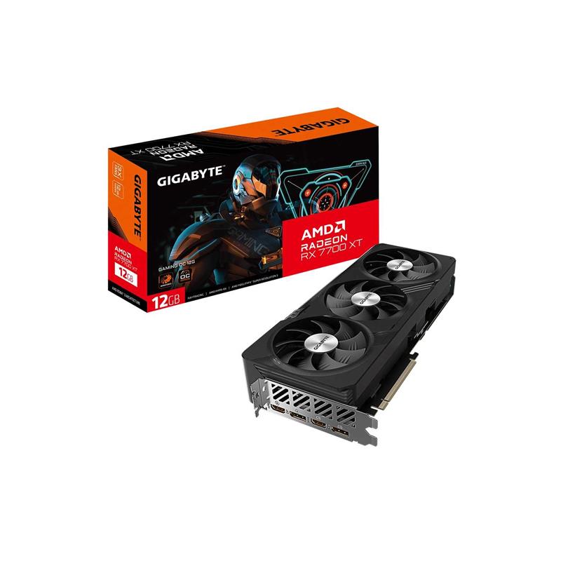 Placa de Video GIGABYTE AMD Radeon RX 7700 XT GAMING OC 12G