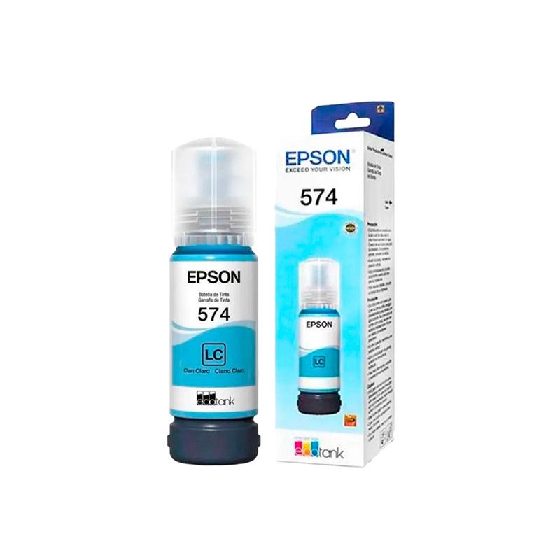 Botella de Tinta  Epson 574 Cian claro