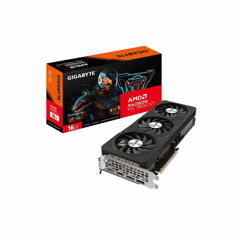 Placa de Video GIGABYTE AMD Radeon RX 7600 XT GAMING OC 16G