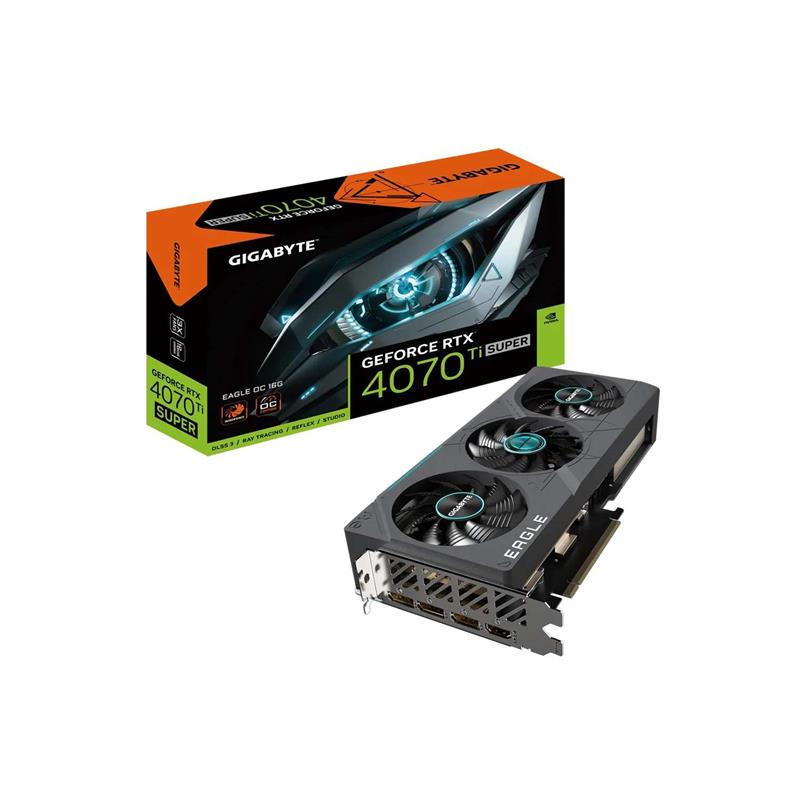 Placa de Video GIGABYTE NVIDIA GeForce RTX 4070 Ti SUPER EAGLE OC 16G