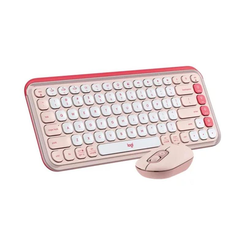 Combo Inalámbrico Logitech POP ICON Rosa