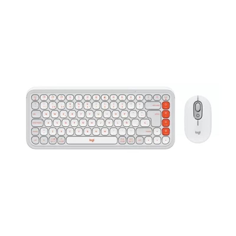 Combo Inalámbrico Logitech POP Icon Blanco