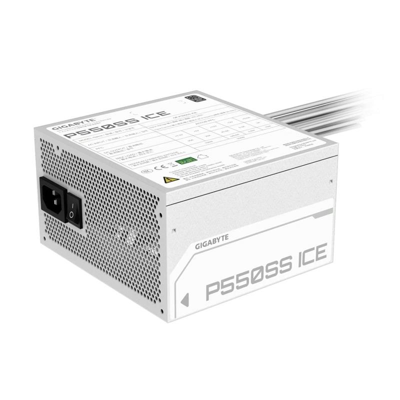 Fuente GIGABYTE P550S 550W 80 PLUS Silver Blanca