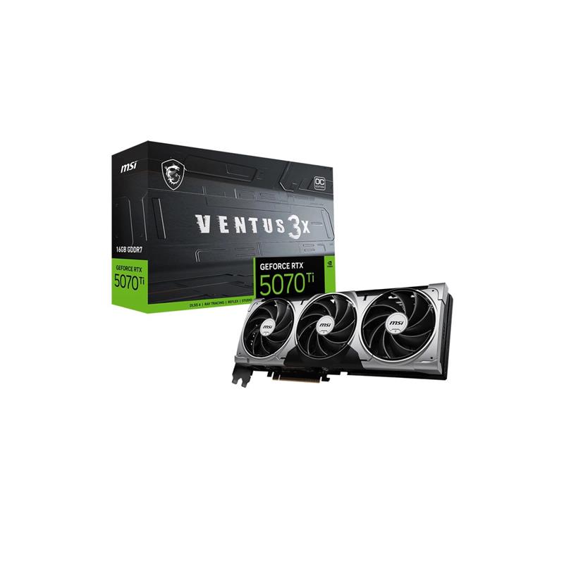 Placa MSI NVIDIA GeForce RTX 5070 Ti 16G VENTUS 3X OC