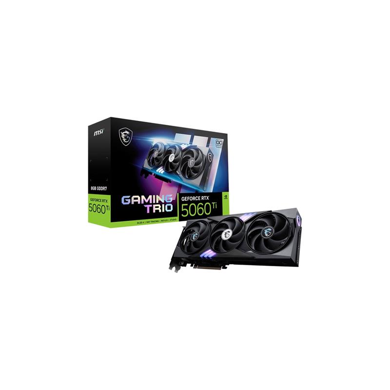 Placa MSI NVIDIA GeForce RTX 5060 Ti 8G GAMING TRIO OC