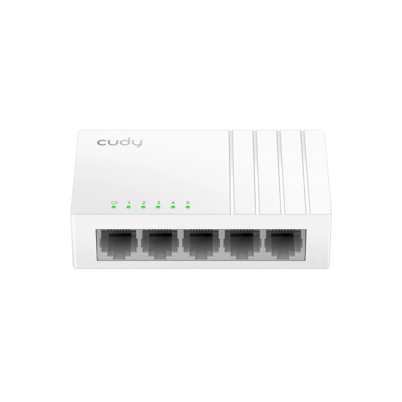 Switch Cudy 5 puertos Gigabit - Split USB-C sin trafo