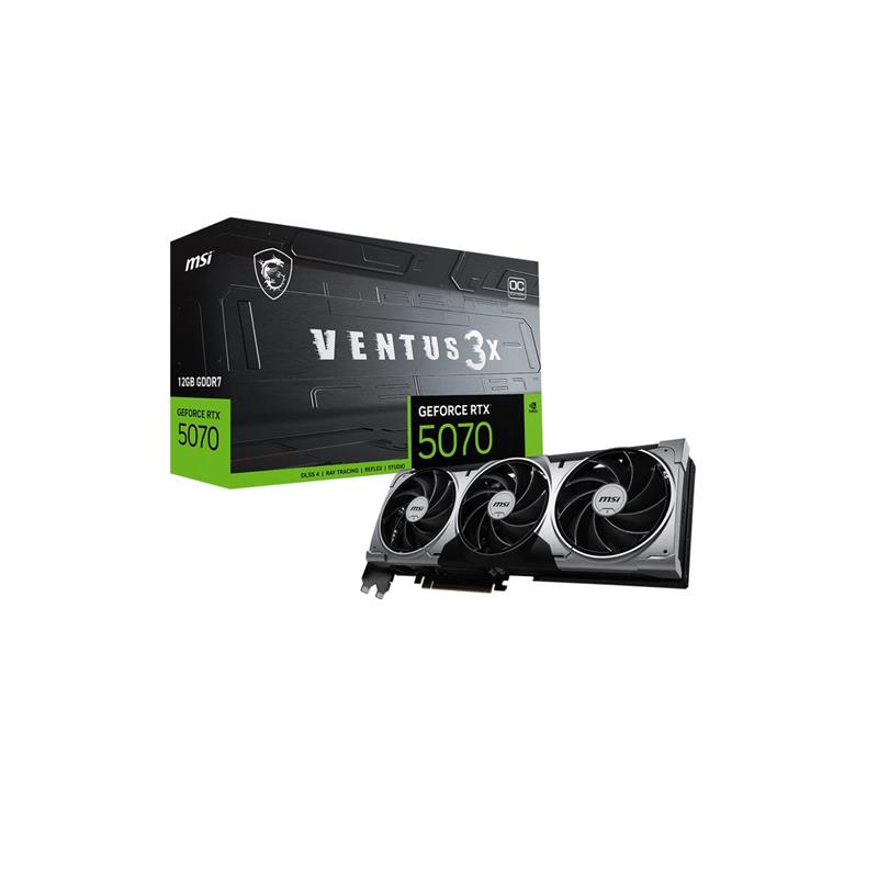 Placa MSI NVIDIA GeForce RTX 5070 12G VENTUS 3X OC