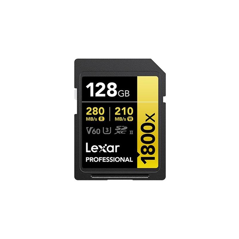 Tarjeta SDXC Lexar 1800X 128GB UHS-II  C10