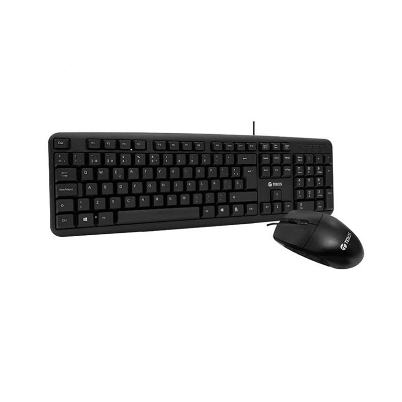 Combo Teclado y Mouse Teros TE-4062N USB Black