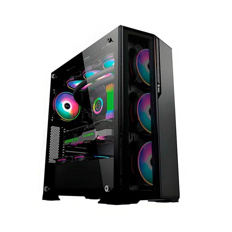 Gabinete Teros TE-1175N Gaming Mid Tower 4 Fans ARGB s/fuente