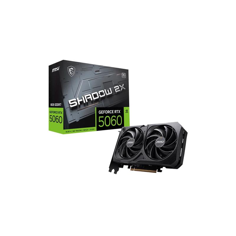 Placa MSI  NVIDIA GeForce RTX 5060 8G SHADOW 2X OC