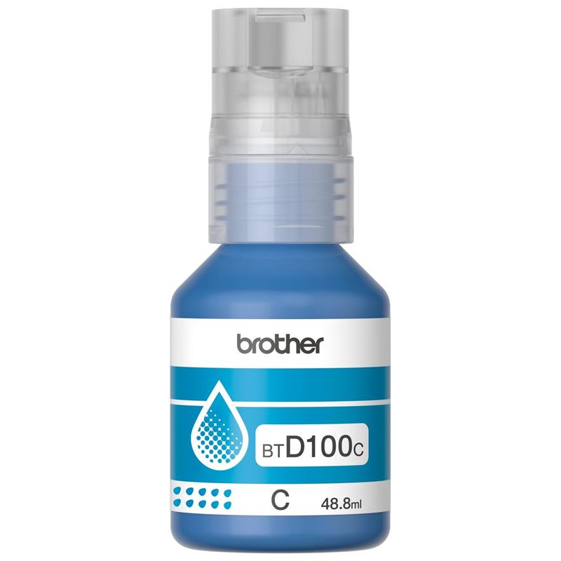 Botella de Tinta Brother BTD100 Cian
