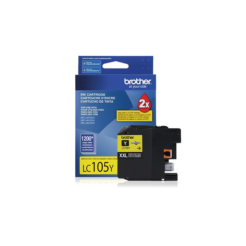 Cartucho Tinta Brother LC105 Amarillo