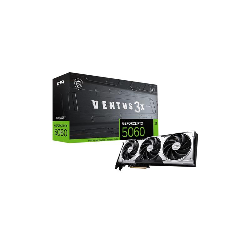 Placa de Video MSI NVIDIA Geforce RTX 5060 8G VENTUS 3X OC
