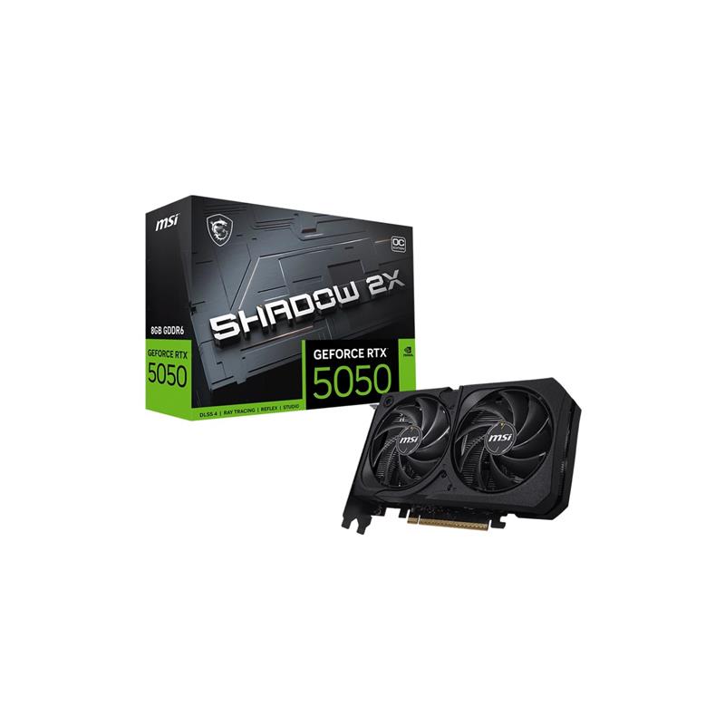 Placa de Video MSI NVIDIA Geforce RTX 5050 8G SHADOW 2X OC