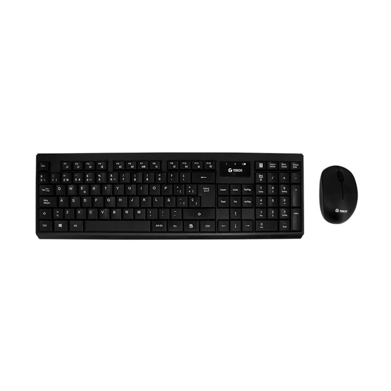 Combo Teclado y Mouse Inalambrico Teros TE-4062N 2.4Ghz Black
