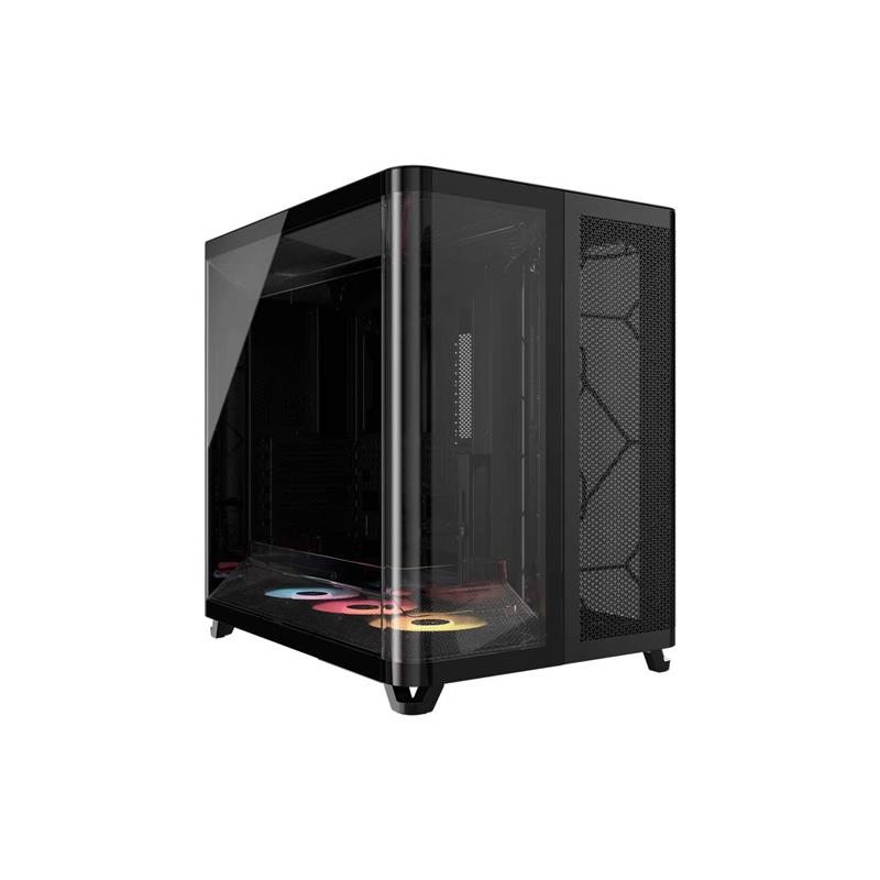 Gabinete CORSAIR ARGB AIR 5400 RS-R Mid Tower con triple cámara Negro
