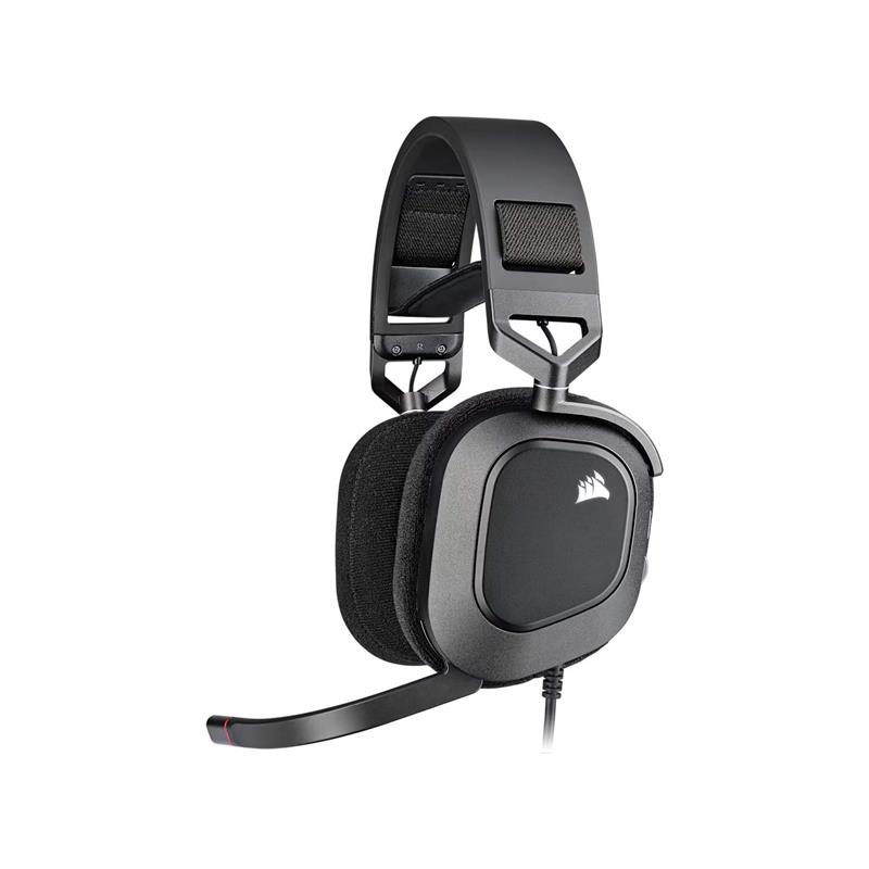 Auricular gaming cableado Corsair HS80 RGB USB, carbón