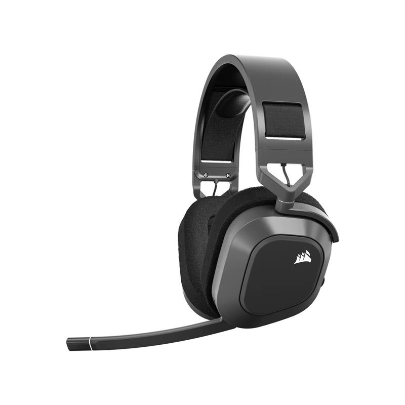 Auriculares gaming CORSAIR HS80 MAX WIRELESS, gris acero