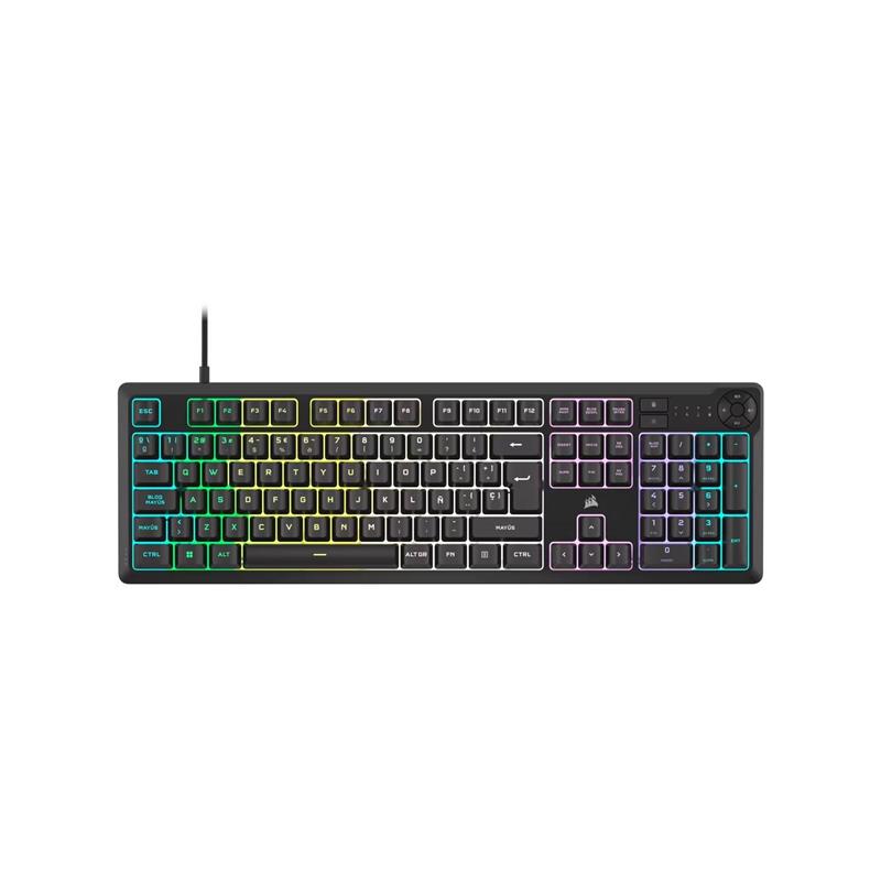 Teclado gamer CORSAIR K55 CORE RGB, negro (EN)