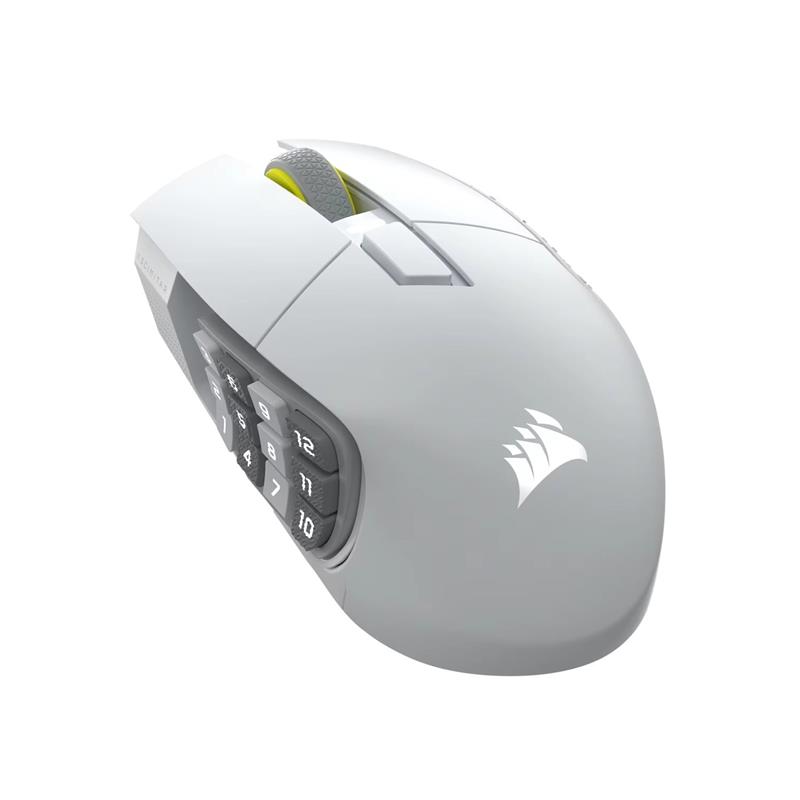 Mouse gamer CORSAIR MMO SCIMITAR ELITE Wireless SE, blanco