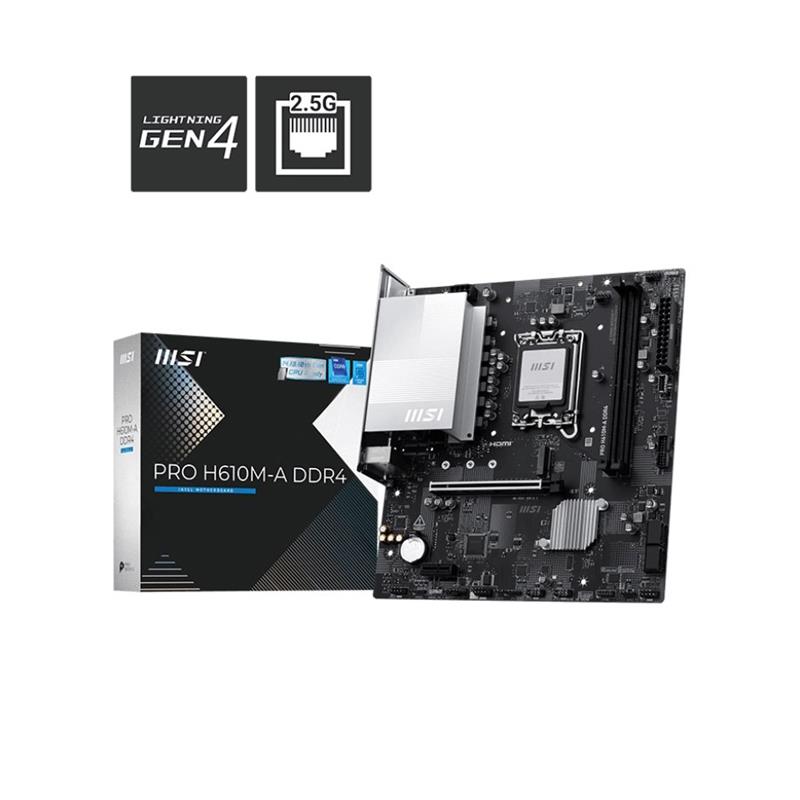 Motherboard MSI PRO H610M-A LGA 1700 DDR4