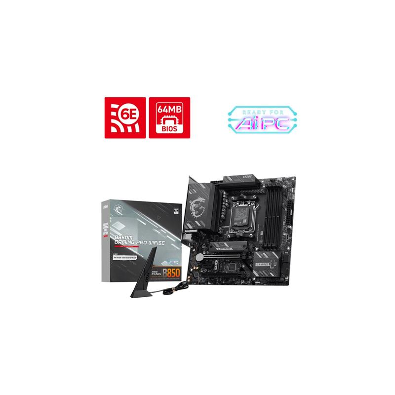 Motherboard MSI B850M GAMING PRO WIFI6E AM5 DDR5