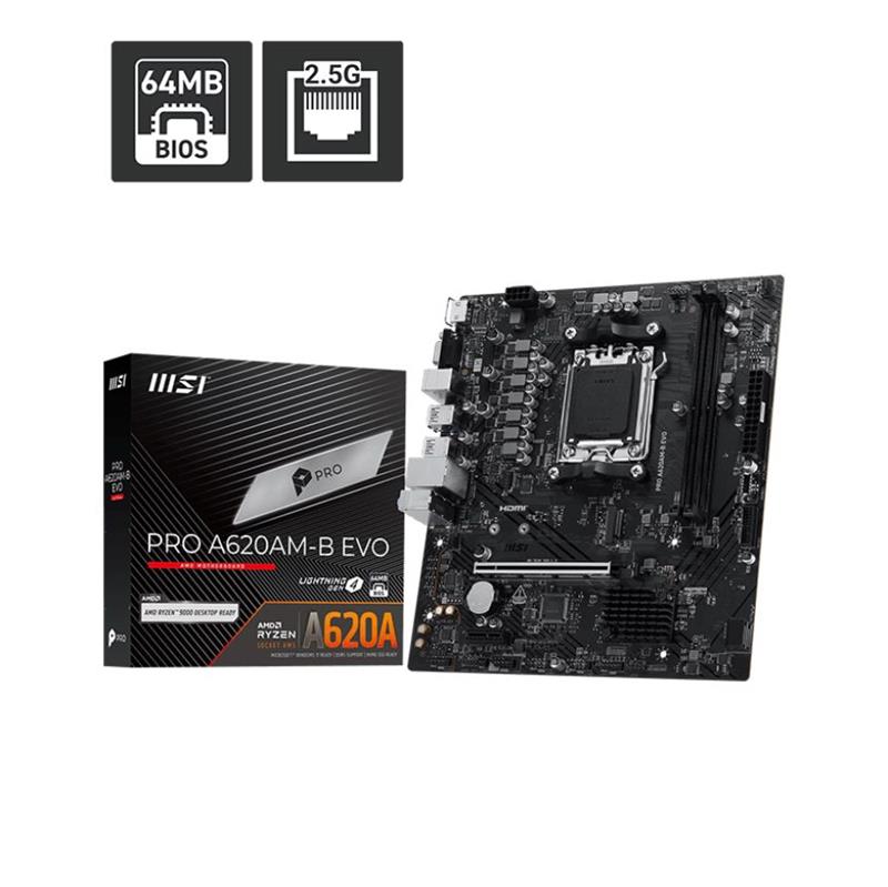 Motherboard MSI PRO A620AM-B EVO AM5 DDR5