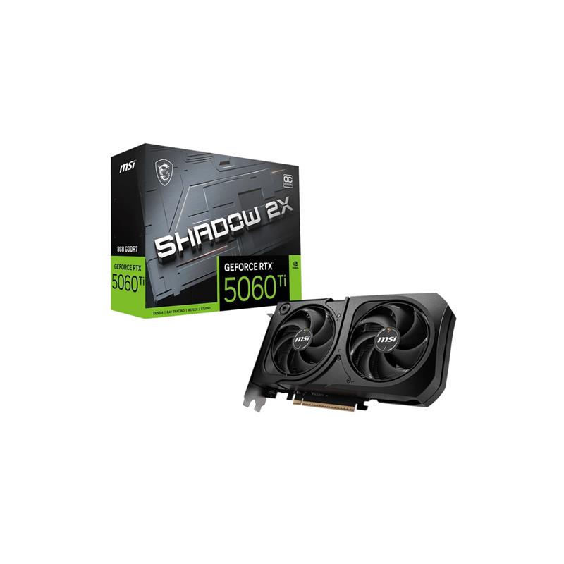 Placa de Video MSI NVIDIA GeForce RTX 5060 Ti 8G SHADOW 2