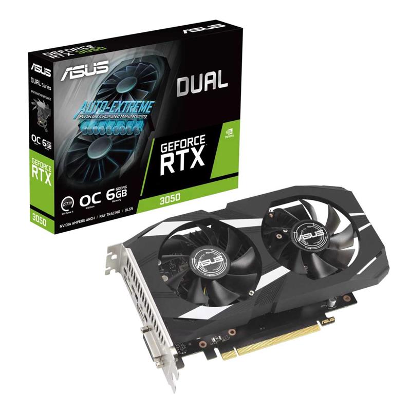 Placa de Video ASUS NVIDIA GeForce DUAL RTX 3050 O6G