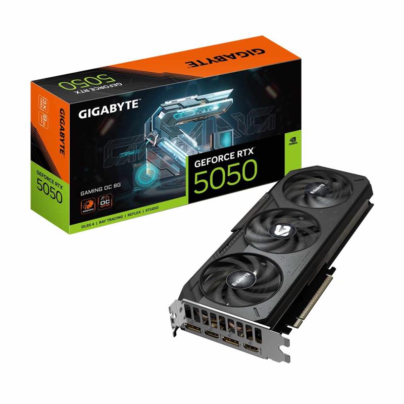 Placa de Video GIGABYTE NVIDIA GeForce RTX 5050 GAMING OC 8G