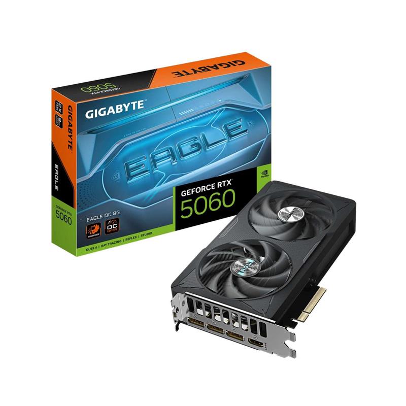 Placa de Video GIGABYTE NVIDIA GeForce RTX 5060 EAGLE OC 8G