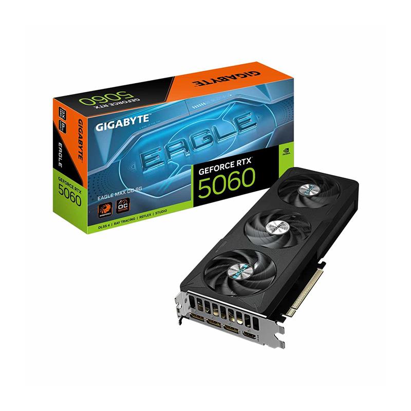 Placa de Video GIGABYTE NVIDIA GeForce RTX 5060 EAGLE MAX OC 8G