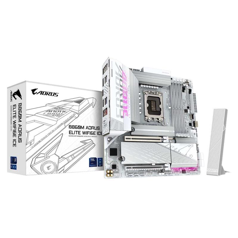 Motherboard GIGABYTE B860M AORUS ELITE WIFI6E ICE LGA1851 DDR5