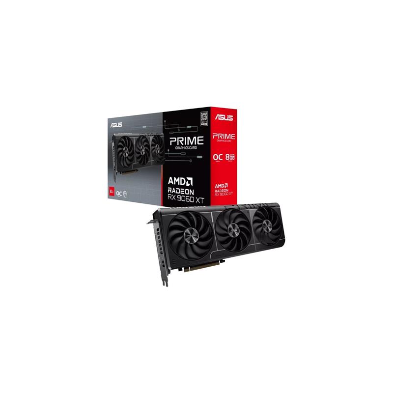 Placa de Video ASUS AMD Radeon PRIME RX9060XT O8GB GDDR6