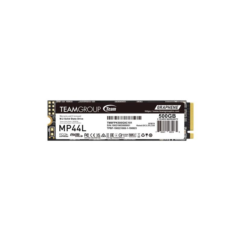 Disco Interno SSD TEAM GROUP MP44L 500GB M.2 NVMe PCIe 4.0 5000MB/s