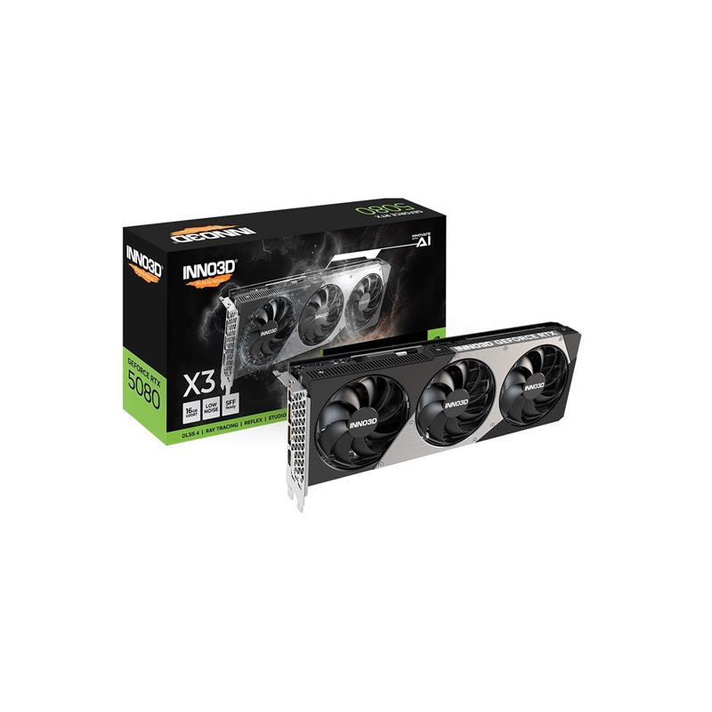Placa de Video INNO3D NVIDIA Geforce RTX 5080 16GB GDDR7 X3