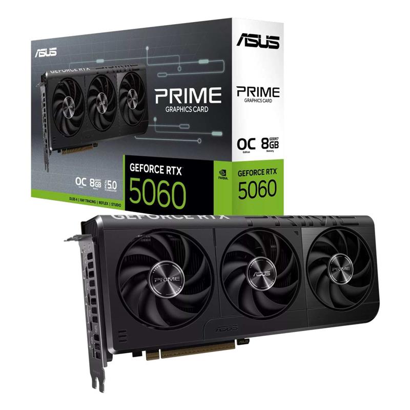 Placa de Video ASUS NVIDIA GeForce PRIME RTX5060 O8G GDDR7