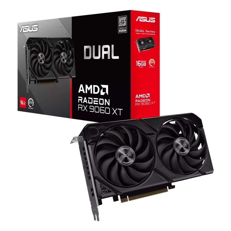 Placa de Video ASUS AMD Radeon DUAL RX9060XT 16GB