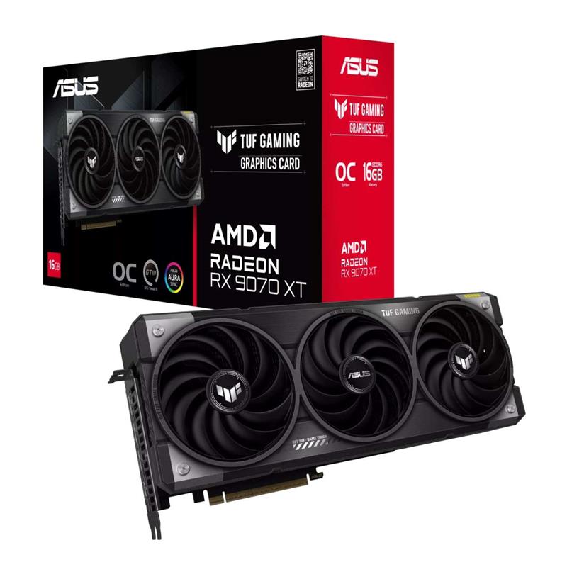 Placa de Video ASUS AMD Radeon TUF RX9070XT O16G G