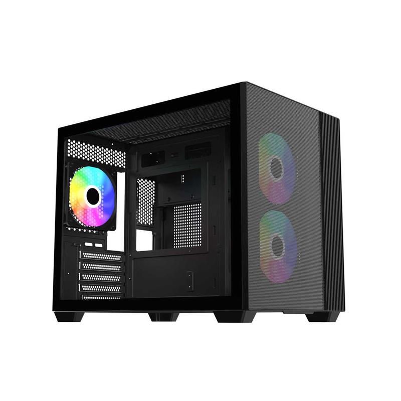 Gabinete Cooler Master Elite 461 Black 3 Fans ARGB