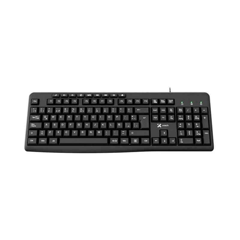 Xtech Teclado USB Multi Español Negro